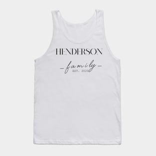 Henderson Family EST. 2020, Surname, Henderson Tank Top